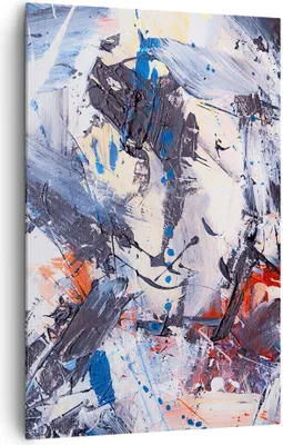 Produktbild von Bild auf Leinwand - Leinwandbild - Einteilig - Abstraktion verschüttet Farben - 80x120cm - Wand Bild - Wandbilder - Leinwanddruck - Wanddekoration - Leinwand bilder - Wandbild - PA80x120-4383