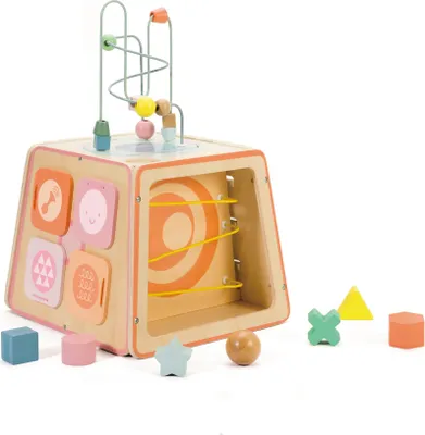 Image de CLASSIC WORLD Cube sensoriel éducatif en bois 6in1