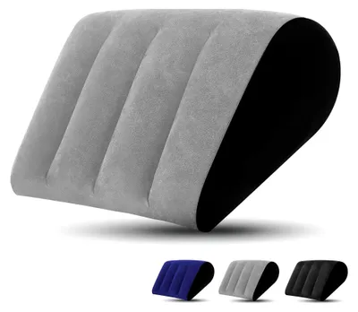 Produktbild von Aufblasbares Kissen Tragbares Keilkissen Minimalistisch – Reduziert den Druck auf die Taille Leichtes Beinkissen zum Schlafen, Beinerhöhung, Camping, Outdoor Faltbares Hängemattenkissen