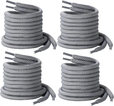 Produktbild von 4 Paar Sneaker Schnürsenkel 8mm dick für Sport- und KinderSchuhe