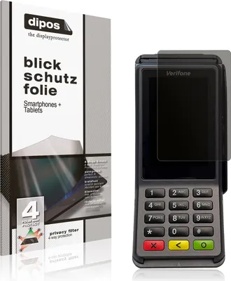 Produktbild von Blickschutzfolie für Verifone V400c matt Schutzfolie Folie Display Schutz dipos