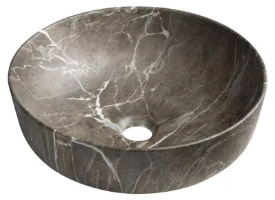 Immagine prodotto di RONDEA Lavabo in Vetroceramica da appoggio Diametro 41 cm, marmo Breccia