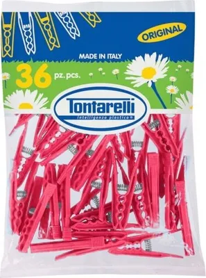 Produktbild von Wäscheklammern 18 Stück aus Kunststoff TONTARELLI MINIMOLLET