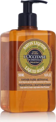 Produktbild von L'Occitane Luxury Size Shea Verbena Hands & Body Liquid Soap, Körper, Flüssigseife, Pumpenflasche, Reinigend, Orange, Eisenkraut