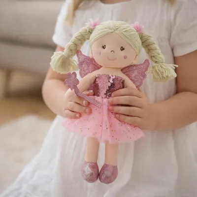 Produktbild von Sweety Toys 11773 Stoffpuppe Fee Plüschtier Prinzessin 30 cm pink