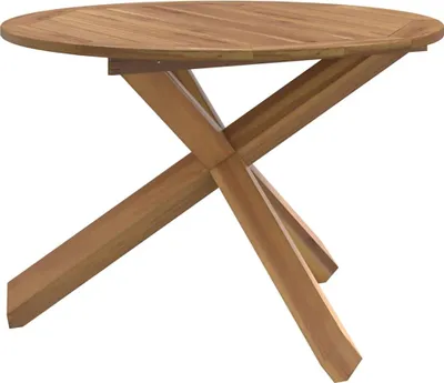 Produktbild von Gartentisch Ø109x74 cm Massivholz Teak