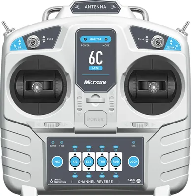Obrázek produktu pro Microzone MC7RE 2,4GHz 6CH dálkový ovladač Režim 1 Vysílač a přijímač MC6RE Rádiový systém pro RC letadlo Dron Multirotor Vrtulník Auto Loď