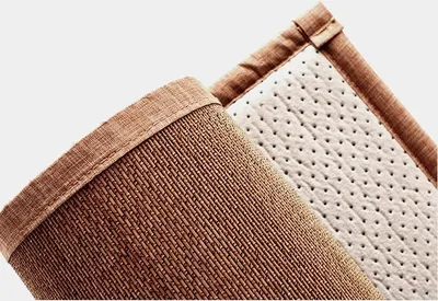 Zdjęcie produktu dla Drobny azjatycki dywan orientalny wykonany ręcznie z bambusa brązowy antypoślizgowy L180xW120cm