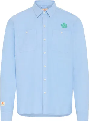 Produktbild von BLEND Langarmshirt mit Knopfleiste Stickerei und Brusttaschen Größe: XXXL (47/48)
