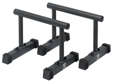 Immagine prodotto di Parallele per calisthenics - Acciaio nero - Capacità di carico: 250 kg - Dimensioni: 45,5 x 33 x 33 cm