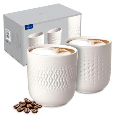 Produktbild von Kaffeebecher Weiß, Spülmaschinenfest, Mikrowellensicher, Tasse, Trinkgeschirr, Becher, Porzellan