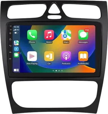 Immagine prodotto di Autoradio – Per Mercedes-Benz Classe C e Classe CLK (W203, W209, S203, A209, W168) – Sistemi intelligenti con CarPlay, Android Auto e GPS – Sistema multimediale