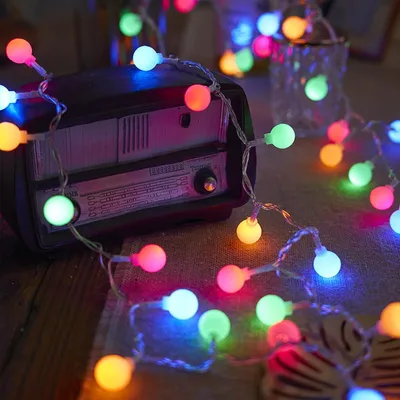 Immagine prodotto di Catena luminosa da 6 metri - 40 LED - A batteria - 2 modalità - Ideale per Natale - Adatta per interni ed esterni