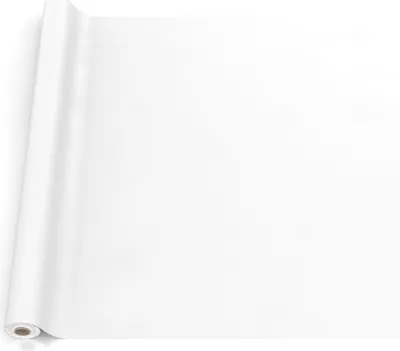 Produktbild von Tischdecke Textil-Optik UNI Weiß 2000x140cm Schnittkante Wachstuch abwaschbar