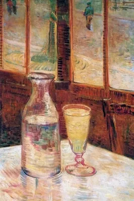 Zdjęcie produktu dla Obraz z nadrukiem Vincent Van Gogh - Martwa natura z absyntem, 1887 (120 x 80 cm)