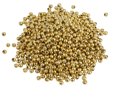 Produktbild von VBS XXL Wachsperlen, Ø 4 mm, 1.000 Stück Gold