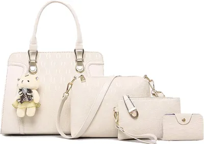 Produktbild von MODFU Handtasche Damen,Kleine Umhängetasche Damen,Tote Bag, Tasche Mittelgroß,Crossbody Bag,Handtaschen Damen Set Mit Quasten Geldbörse Damen