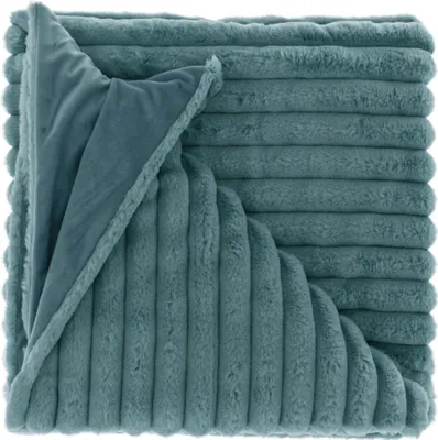 Produktbild von Unique Living - Plaid Peppe 150x200cm Mineralblau