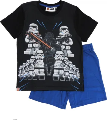 Produktbild von Lego Star Wars Kinder Schlafanzug kurz 2tlg. Shorty Pyjama Set Imperator Jungen, Größe:116