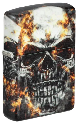 Produktbild von Zippo Feuerzeug 60006136 Smokey Skulls Sturmfeuerzeug Benzin mit Totenkopf-Motiv