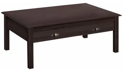 Produktbild von Couchtisch >Lyon< mit 2 Schubladen in Braun, Kiefer - 110x42x70cm (BxHxT)