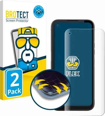 Produktbild von 2x BROTECT Fullscreen Schutzfolie für Gigaset GX6 Displayschutz Folie Fullcover Klar Transparent
