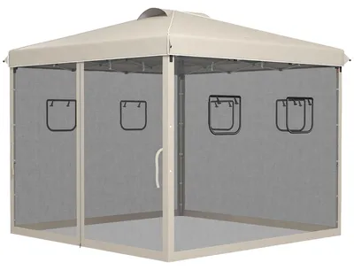 Produktbild von Faltbarer Gartenpavillon – Faltzelt – Gartenstall – Überdachung – Partyzelt – Höhenverstellbar