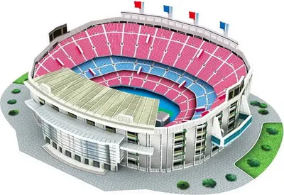 Produktbild von Mini-Fußballstadion - CAMP NOU - FC Barcelona - Puzzle 3D 27 Teile