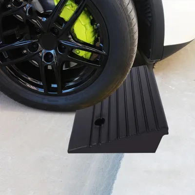 Produktbild von 2pcs Portable Gummi Bordstein Rampen für Auto Scooter Motorrad Rollstuhl Schwelle Rampe