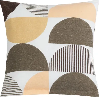 Zdjęcie produktu dla Poszewka flanelowa - 40x40 cm - brązowa, łososiowa