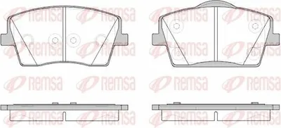 Produktbild von REMSA Bremsbeläge Satz Vorne Bremsklötze für VOLVO XC40 (536) 1823.00