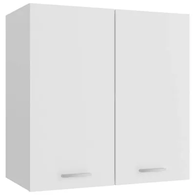 Obrázek produktu pro Závěsná skříňka do koupelny s 2 policemi, bílá, rozměry 60 x 31 x 60 cm, materiál: dřevotříska