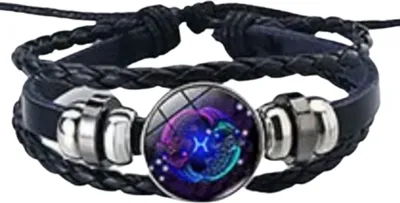 Produktbild von Armband Sternzeichen Fische mit 3D Gravur im Glas