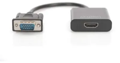 Image de Adaptateur de câble vidéo DA-70473, 0,15 m, VGA (D-Sub), noir