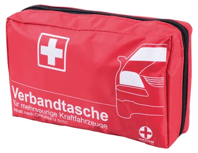 Produktbild von GRAMM medical KFZ-Verbandtasche mit ÖNORM V5101, rot