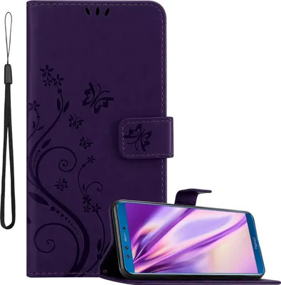 Obrázek produktu pro Cadorabo pouzdro pro Honor 9X LITE Protective Cover in Purple Pouzdro na mobil Flowers Flower