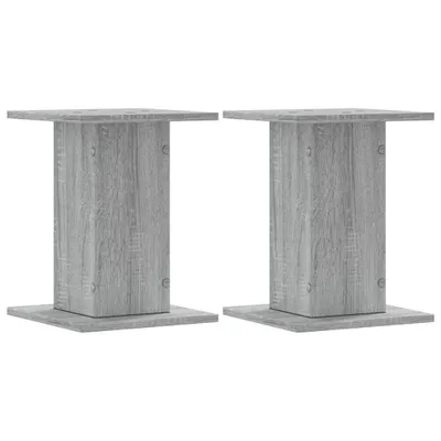Produktbild von Pflanzenständer 2 Stk. Grau Sonoma 30x30x40 cm Holzwerkstoff