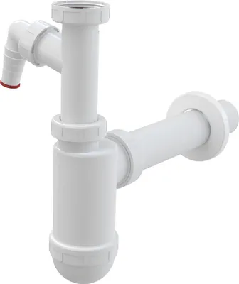 Produktbild von AlcaDrain A43P Flaschengeruchverschluss für die Waschbecken DN40 mit einem Geräteanschluss und einer Überwurfmutter 5/4"