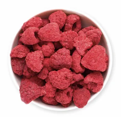 Produktbild von gefriergetrocknete Himbeeren, ganz, 100g