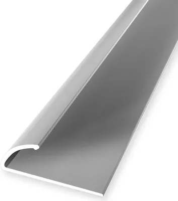 Produktbild von Abschlussprofil 9 x 24.5 x 2700 mm Einfassleiste Einfassprofil Aluminium eloxiert Glatt Selbstklebend Silber Küberit