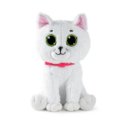 Produktbild von WP MERCHANDISE - Weiße Katze Schneeflocke plüschtier (31 cm)