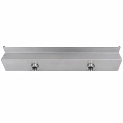 Zdjęcie produktu dla vidaXL Basenowa fontanna wodospadowa z diodami LED Prostokątna stal nierdzewna 60 cm