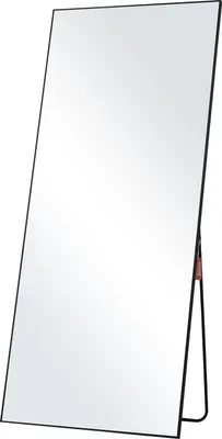 Zdjęcie produktu dla Lustro stojące VEVOR 180 x 78 cm z hartowanego szkła do powieszenia lub oparcia ze stojakiem Rama ze stopu aluminium, pełnowymiarowe lustro do salonu i sypialni