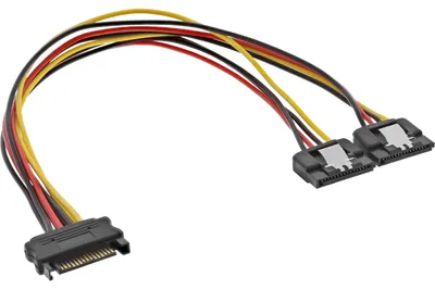 Zdjęcie produktu dla InLine 29683C, 2 x SATA 15-pin, SATA 15-pin, 0,3 m, Męska, Żeńska, Prosty