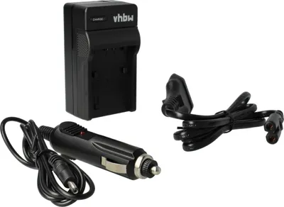 Produktbild von vhbw Ladegerät kompatibel mit Sony Handycam DCR-SX15E, DCR-SX22E, DCR-SX21E, DCR-SX30, DCR-SX30E Kamera - Ladeschale, Kfz-Adapter Ladeanzeige
