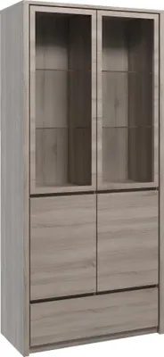 Produktbild von Esszimmer Holz Wohnzimmer Möbel Vitrine Kommode Vitrinen Glasschrank Schränke