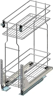 Produktbild von Unterschrankauszug Küchenauszug Schrankauszug mit Bodenschiene 15cm