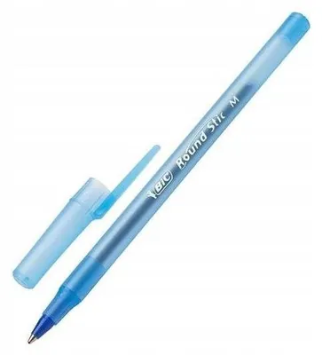 Produktbild von BIC Round Stic Kugelschreiber Blau Einweg
