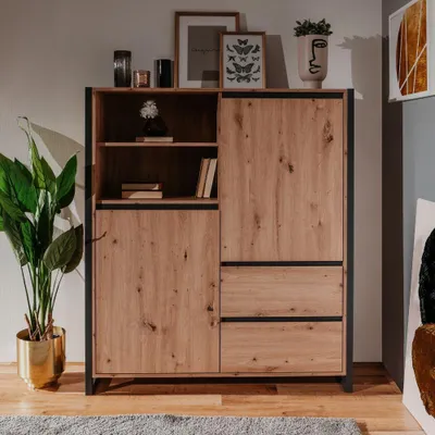 Immagine prodotto di Credenza alta L120XP40XH140 Denver51 colore quercia antracite