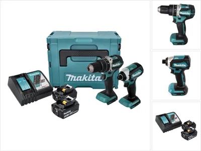 Produktbild von Makita 18-V-Kombigerät für alle Bohr- und Schraubarbeiten DLX2180TJ